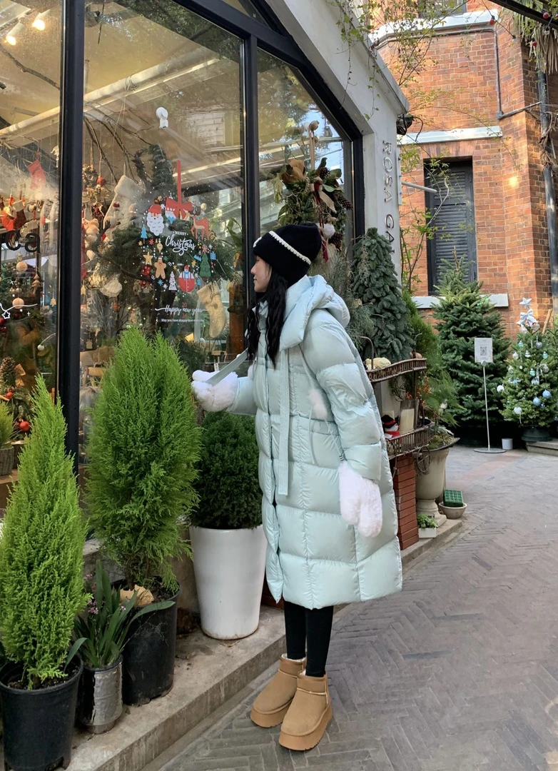 【香草蛋糕】冬季时尚百搭泡芙气质羽绒服女装088