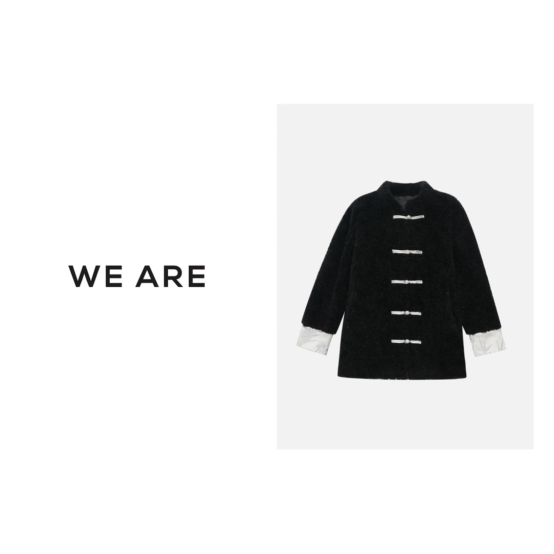 《WE ARE》 国风美学 新中式 100全羊毛 中长款外套 7B0002