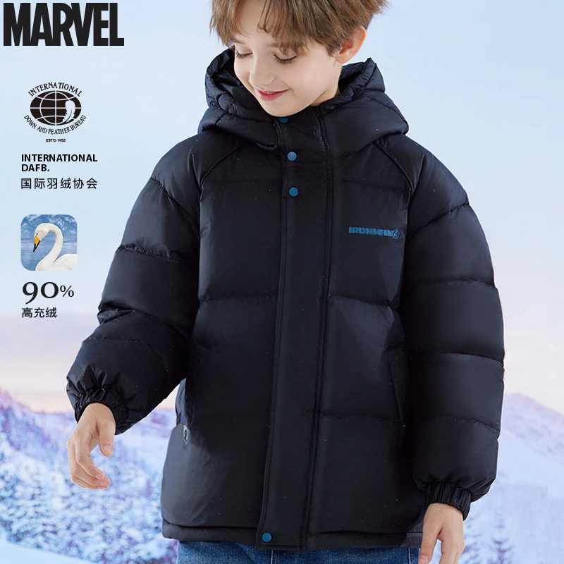 男童羽绒服冬装新款加厚保暖三防外套中大童鸭绒滑雪服洋气面包服