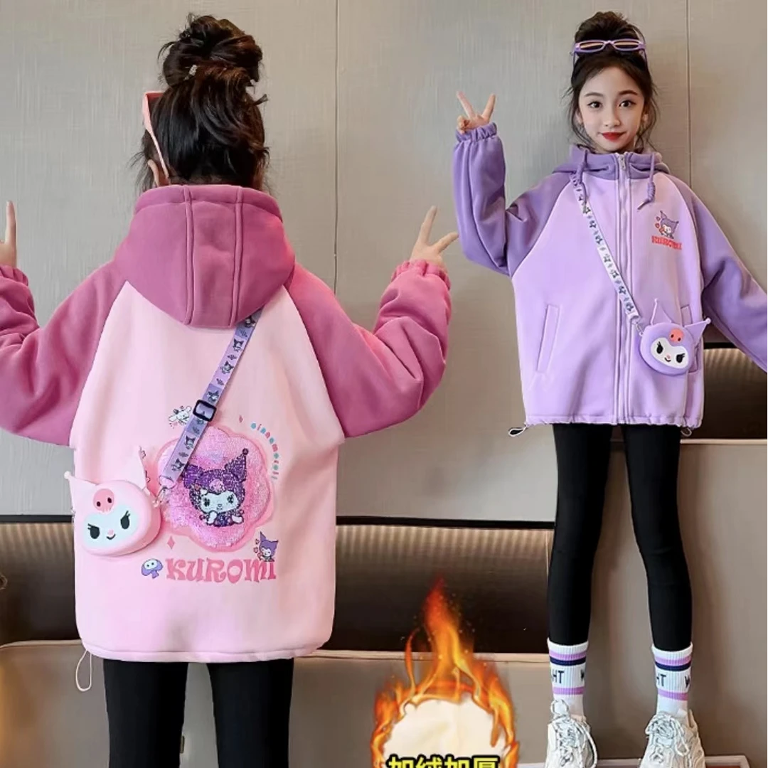 【现货】三层加绒加厚库洛米外套90～150码-3077#