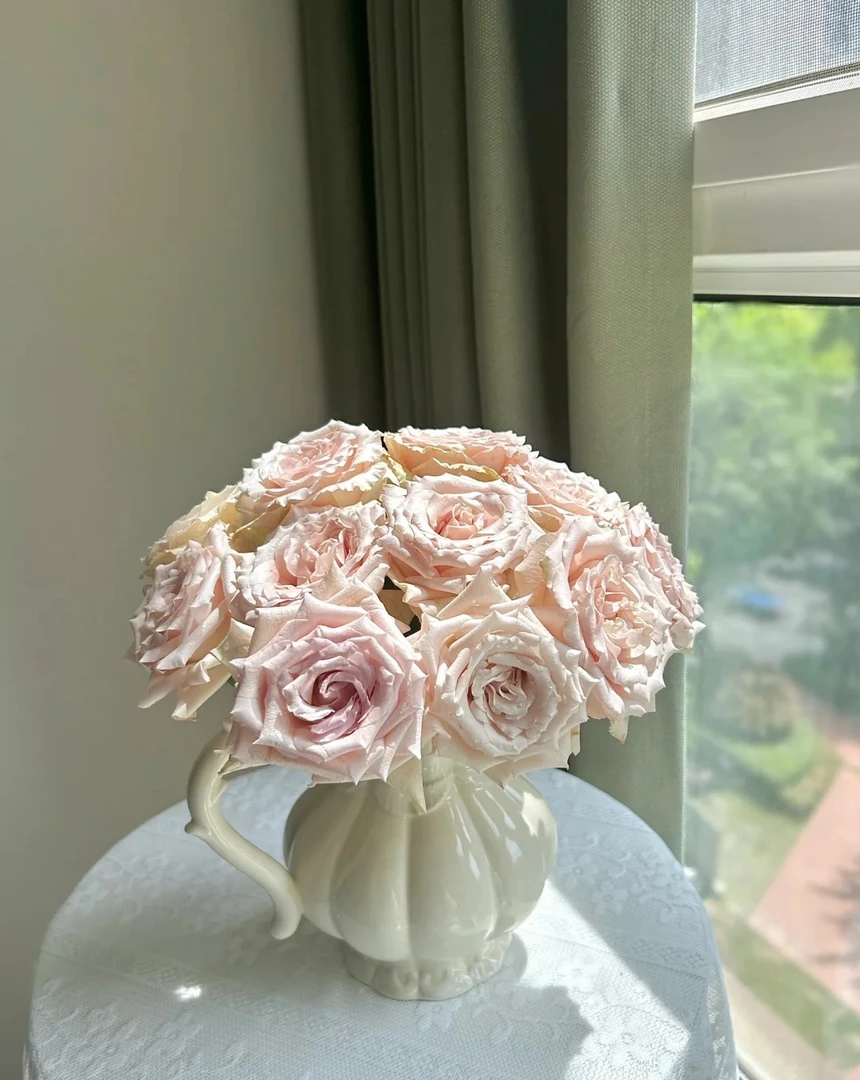 【流沙】低饱和度浅色玫瑰  云南基地直发  一单也包邮 鲜切玫瑰