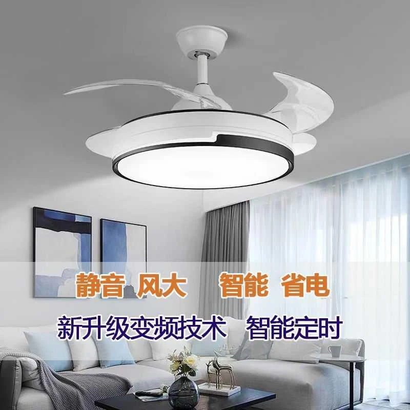 2025新款吊扇灯吸顶家用简约隐形风扇灯客厅餐厅卧室静音电扇吊灯