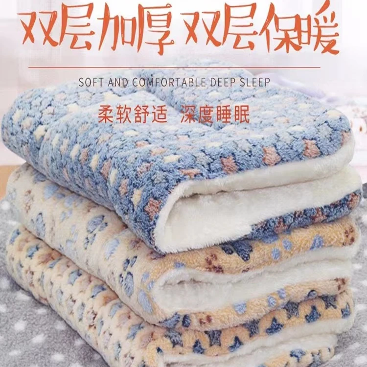 狗狗垫子冬季猫咪厚垫子秋冬款狗窝卡通猫窝睡觉用棉被子宠物窝垫