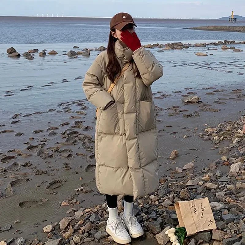 波司澄羽绒服棉服女冬季外套棉衣棉袄2023新款长款面包服oversize