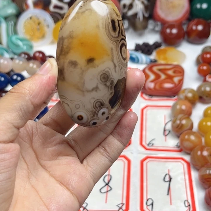 玛瑙/玉髓颈饰未镶嵌星*