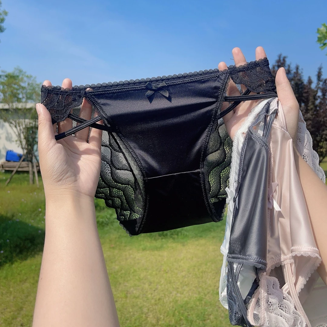 Mimi Angel春夏新品蕾丝内裤高奢性感女士纯欲风轻薄透气中腰薄款