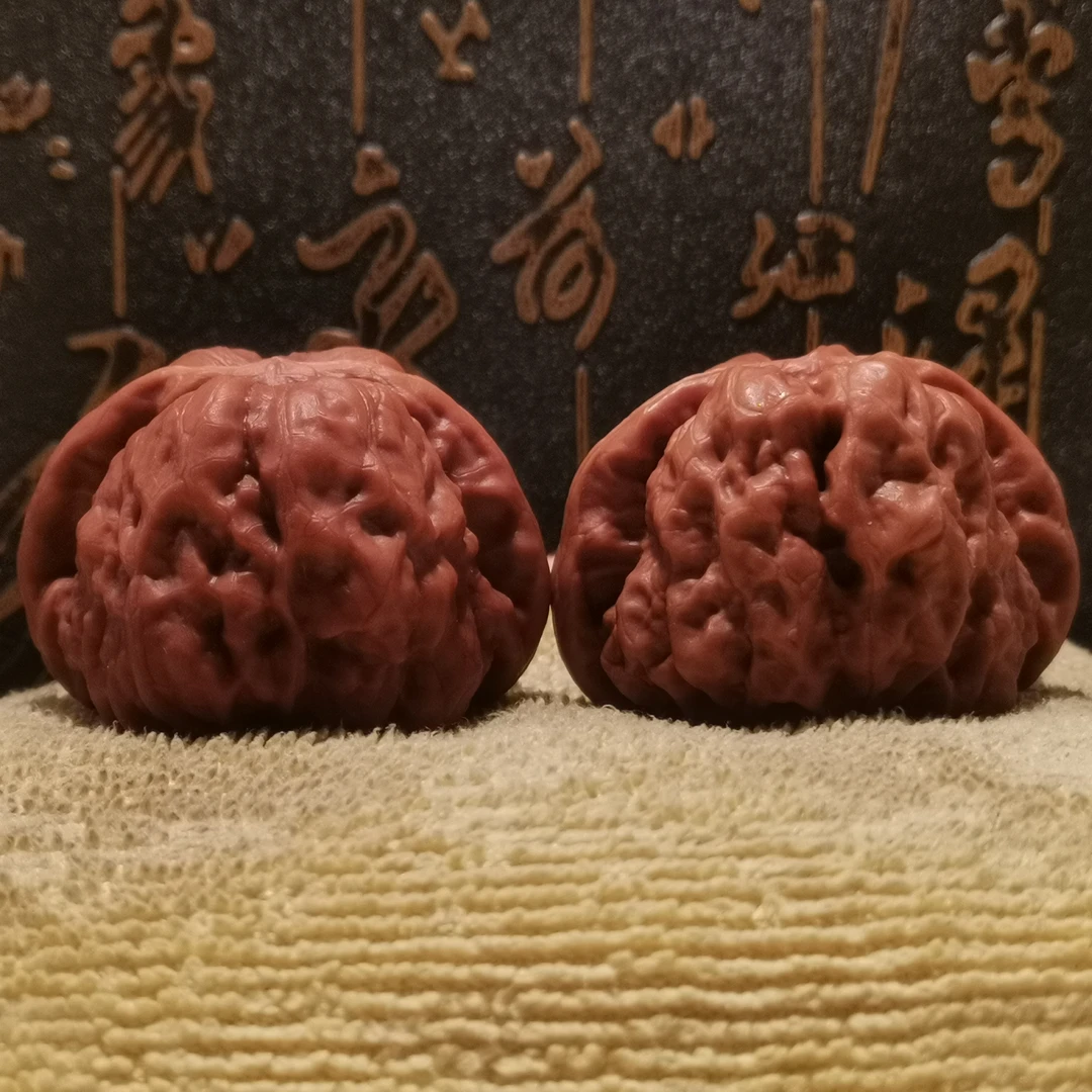 今年货头精品大尺寸蛤蟆头文玩核桃蟾形品相漂亮配对精美手感舒适