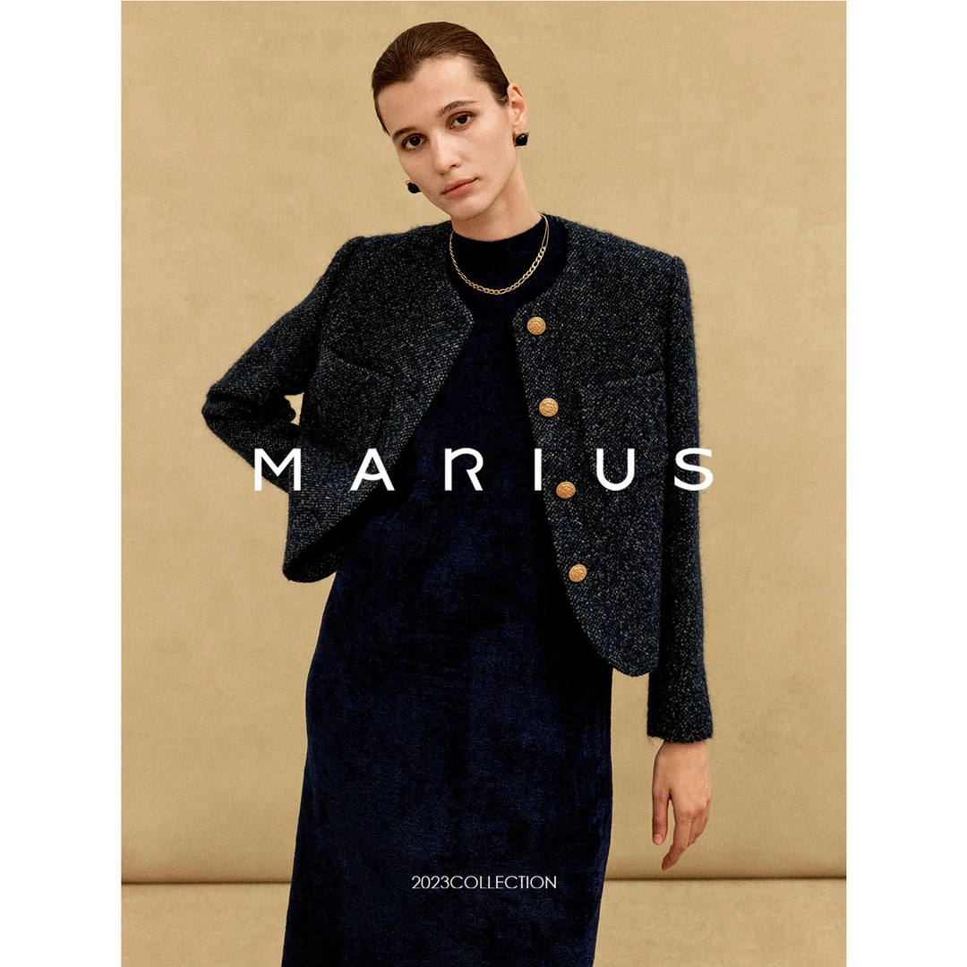 MARIUS"人手一件" | C*line经典澳洲高克重圆领外套女