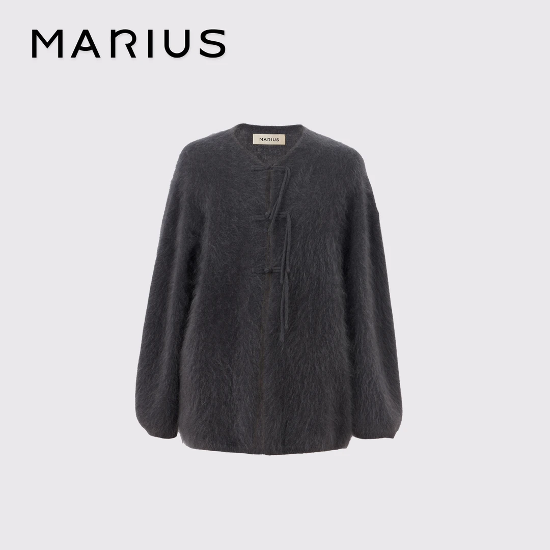 MARIUS拉毛羊绒开衫
