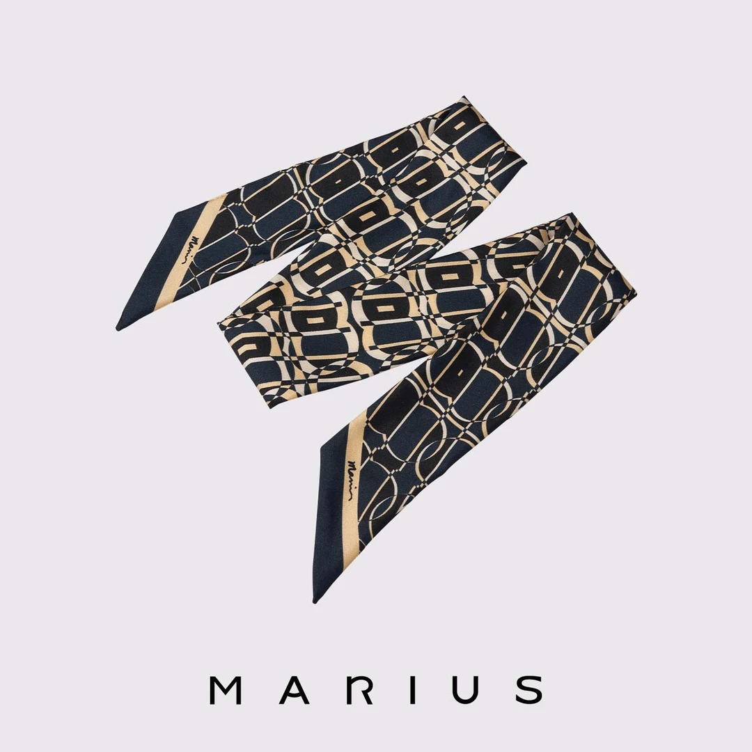 MARIUS1987印花丝巾长巾