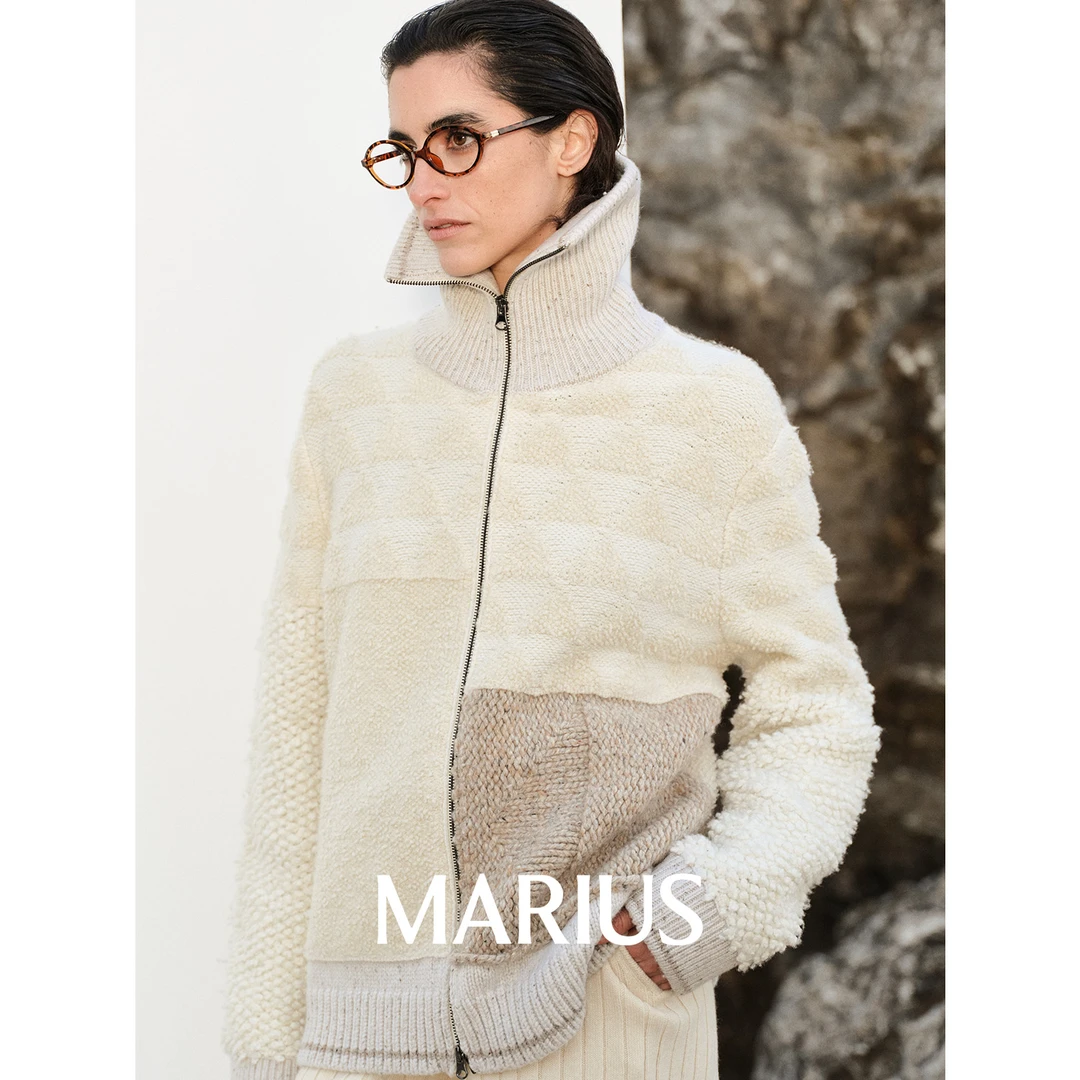 MARIUSMARIUS“机场毛衣”轻奢保暖休闲户外百搭圈圈感外套