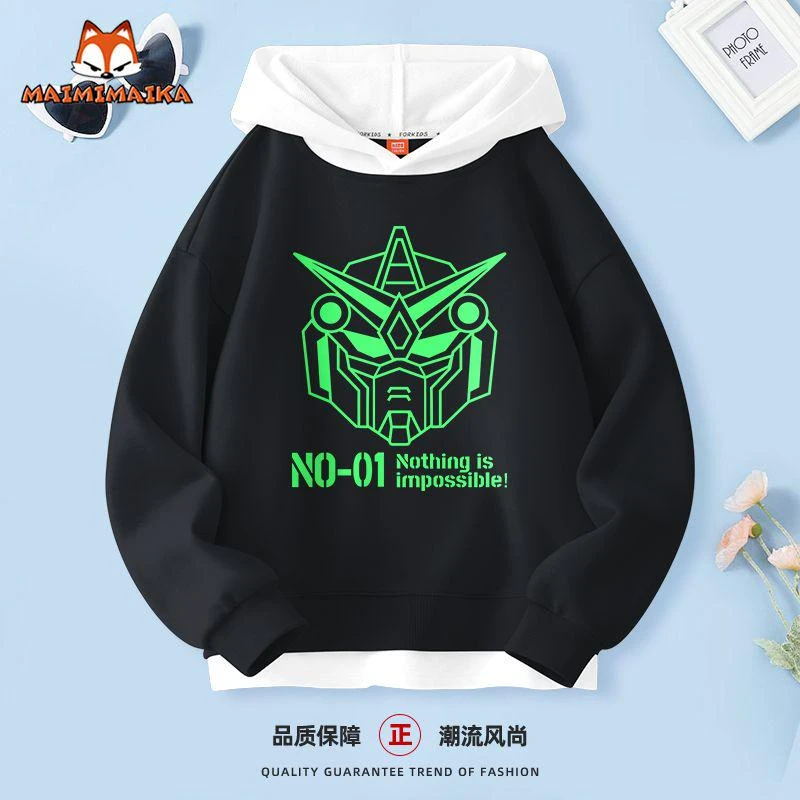 门店199！舒适百搭！儿童假两件 时尚连帽卫衣~