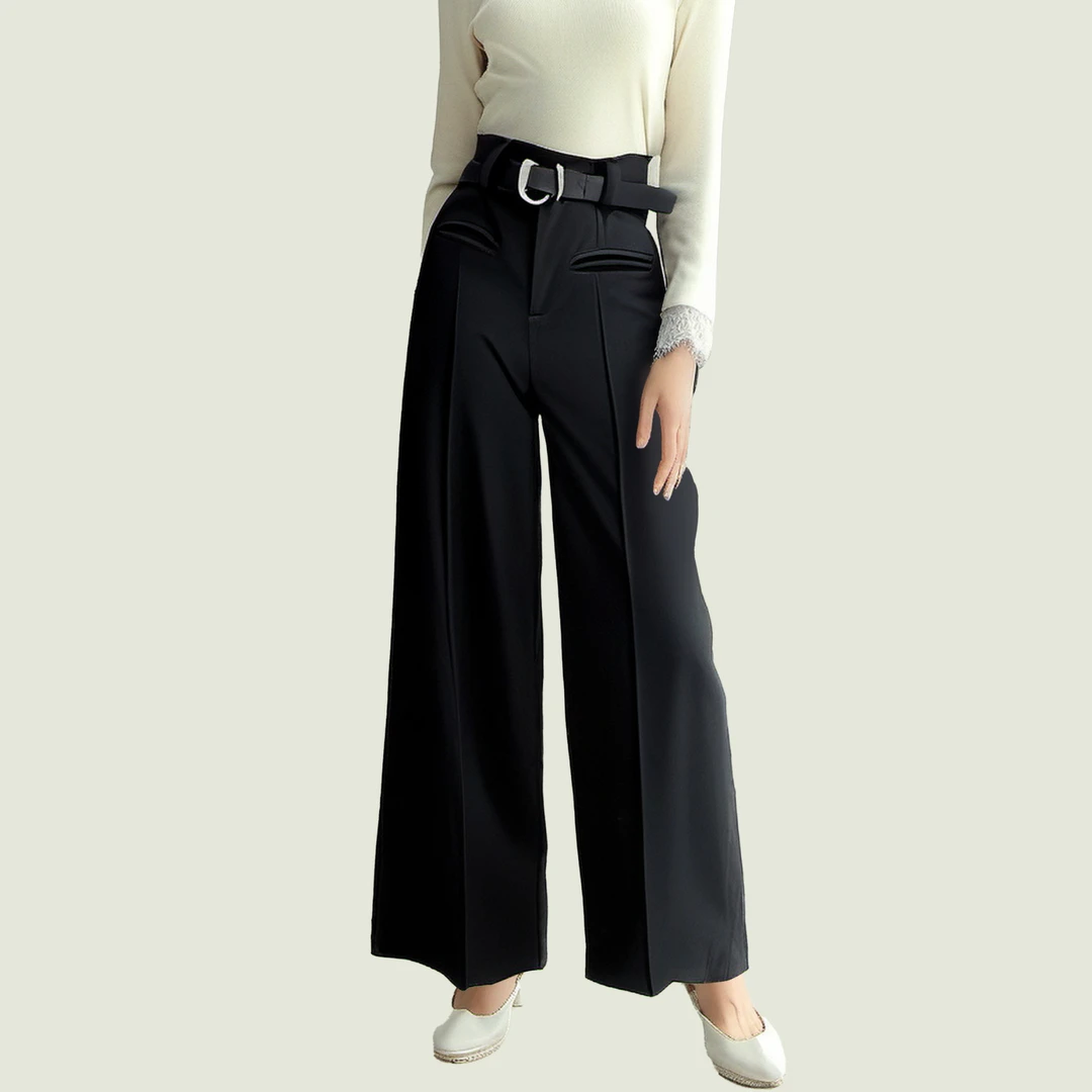 凡人优品FR女士休闲裤休闲阔腿显瘦时尚百搭简约S685