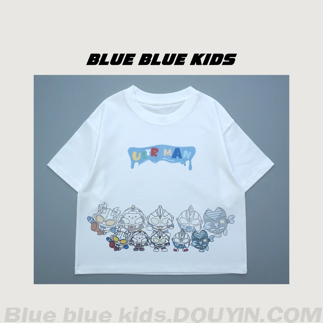 【BULE KIDS】儿童夏季卡通动漫短袖2024新款上衣休闲百搭T恤韩版潮
