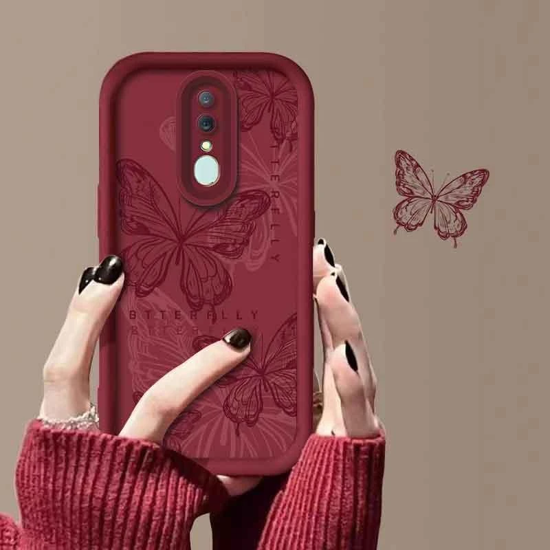 适用于OPPOA11X手机壳欧珀a11x线条蝴蝶新年女防摔软壳全包式