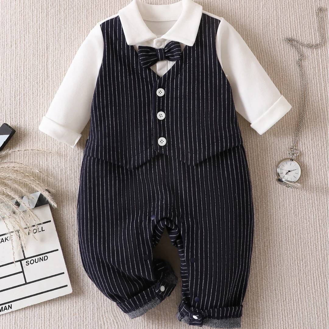 贵族王子英伦休闲连体服