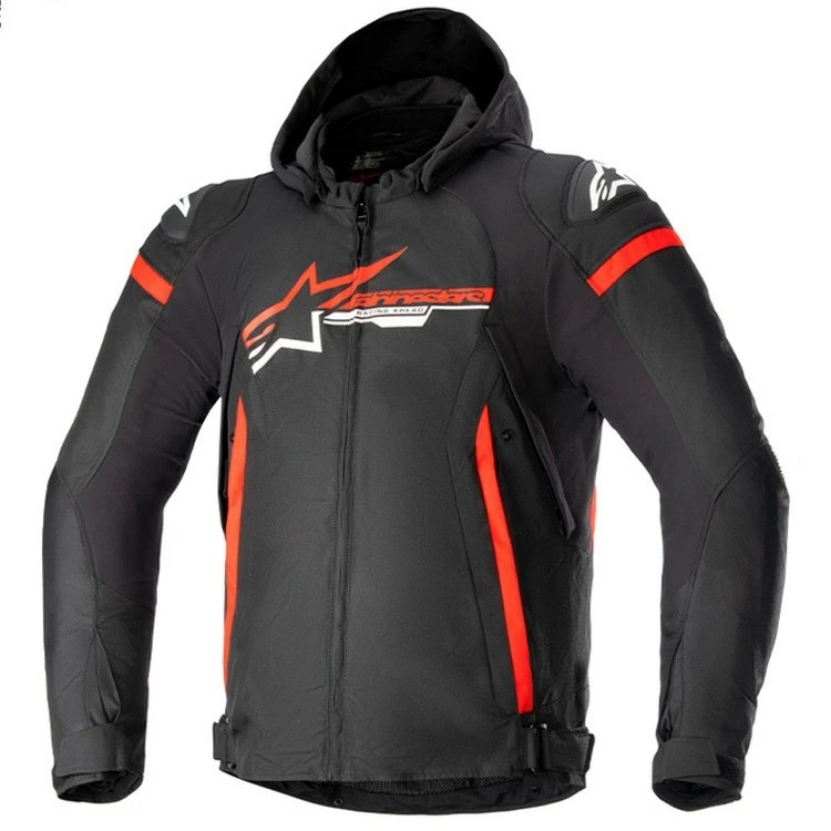 a星秋冬骑行服防水保暖机车服ZACA连帽休闲防摔防风摩托车服男