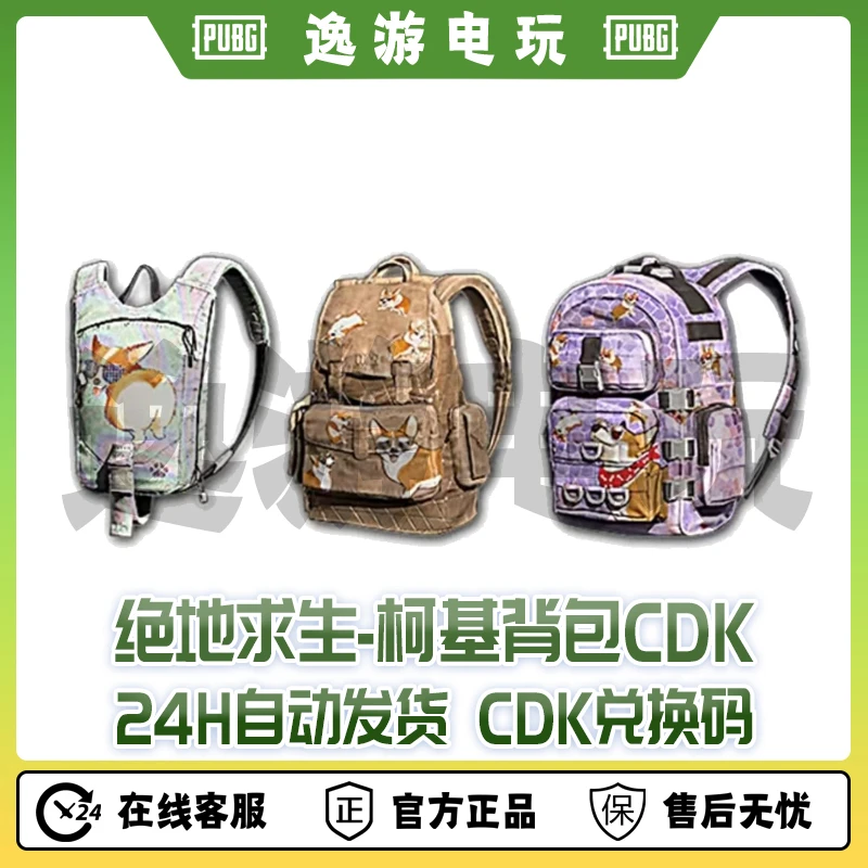绝地求生PUBG皮肤柯基背包CDK兑换码