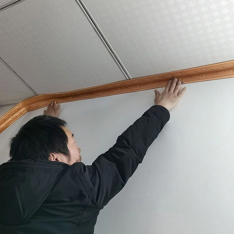 自粘天花板护角顶角线门框踢脚线压边条3d立体阴角阳角背景墙边框