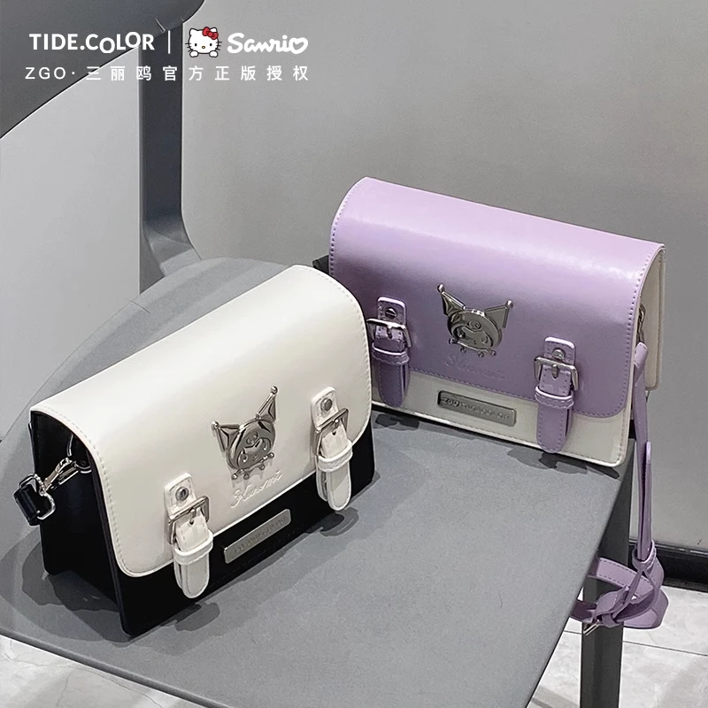 Tide color三丽鸥正版联名库洛米剑桥包学院风单肩小包包女斜挎包