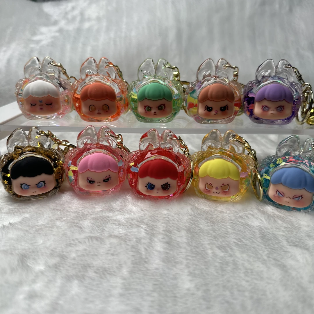 （个人单）中号梦兔树脂流体爆闪潮玩夜光可爱萌粒摆件钥匙扣