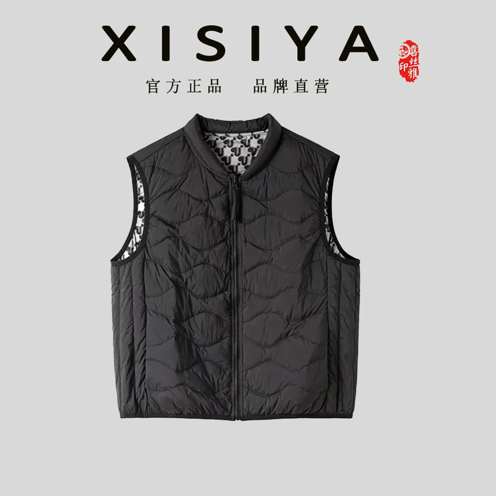 喜丝雅新款新中式宽松百搭时尚休闲女士马甲901