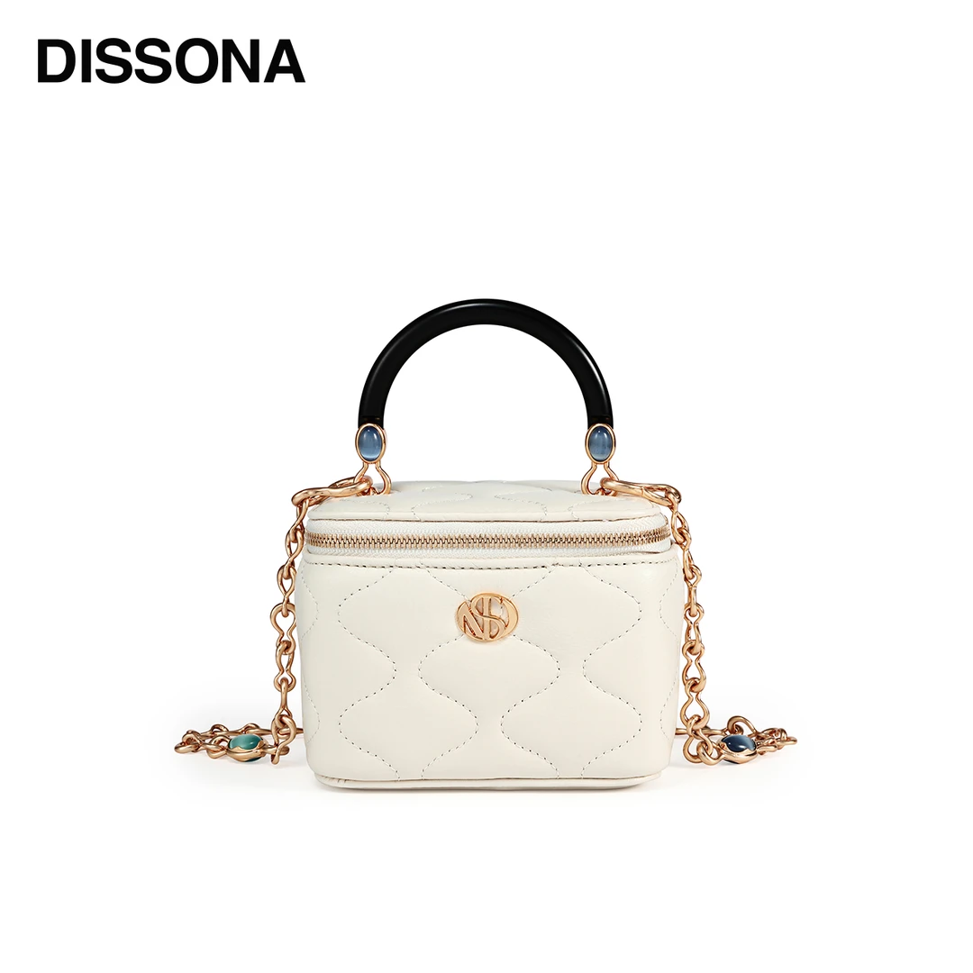 DISSONA闲趣迪桑娜精致轻奢链条盒子包迷你小方包轻奢高级女包