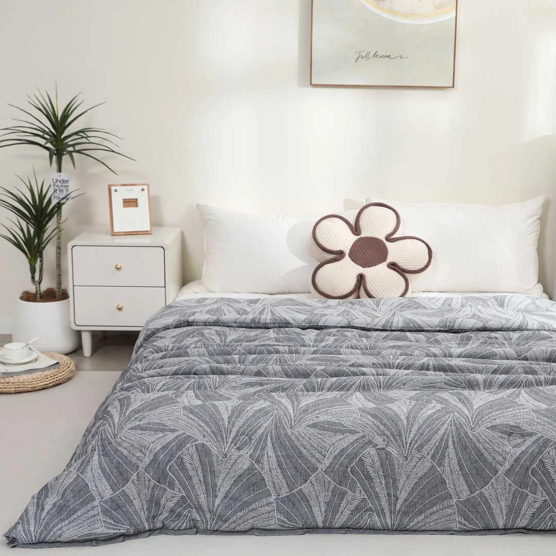 【叶语】200/230纯棉双层纱双人被秋冬被