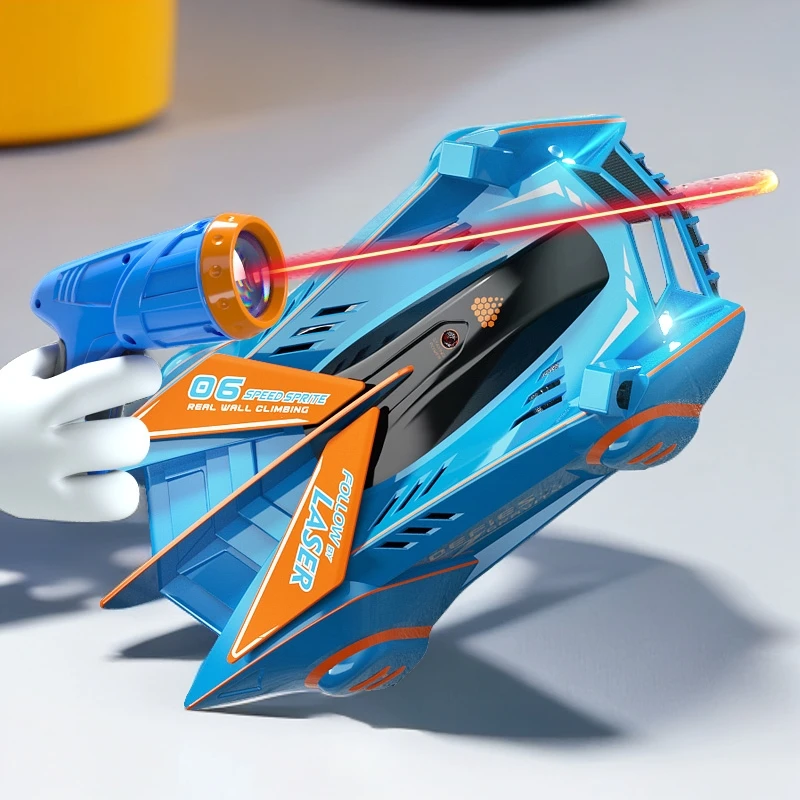 追光爬墙车儿童玩具新款汽车遥控RC四驱男孩赛车攀爬行车生日