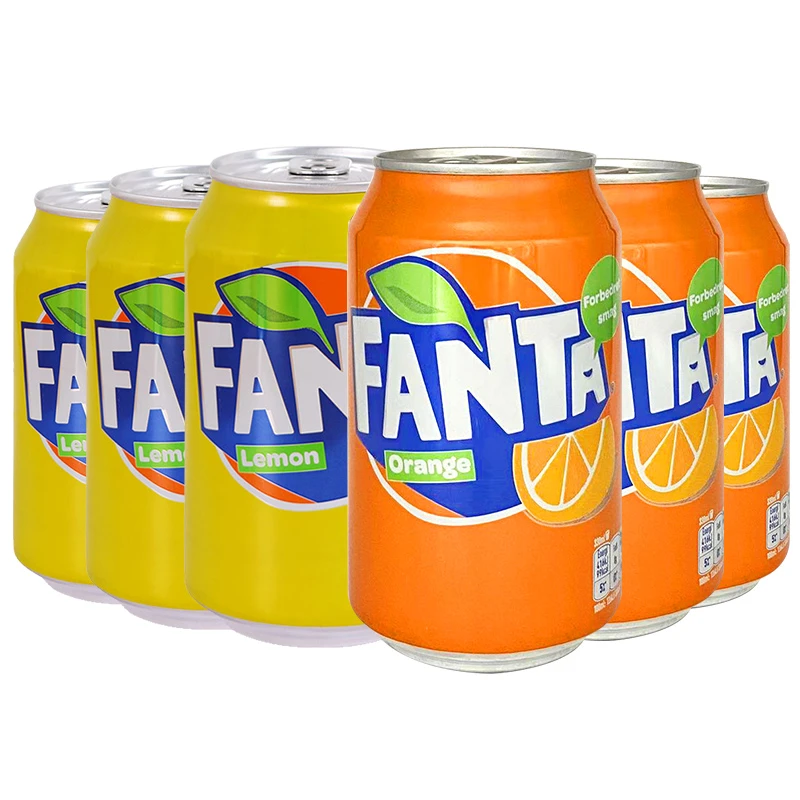 Fanta/芬达德国进口芬达橙味柠檬味330ml/罐装夏日清凉碳酸饮料