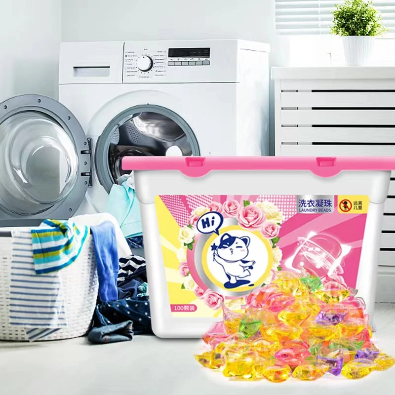 【拍下就是100颗】淡雅樱花洗衣凝珠洁净留香家庭去渍盒装 福利厂