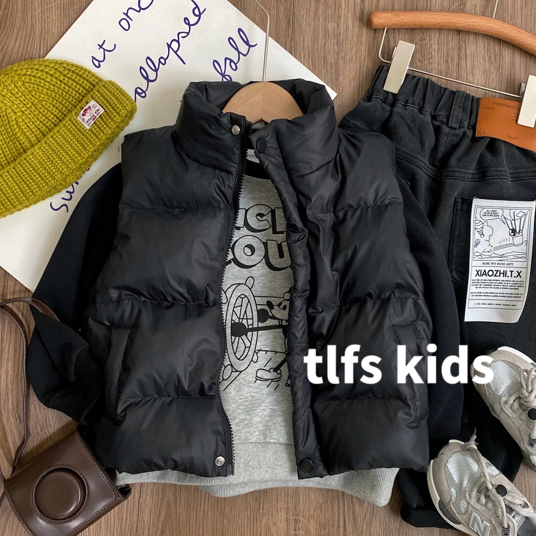 【TLFS kids】秋冬新品“简约风”男宝女宝百搭棉服马甲休闲外套