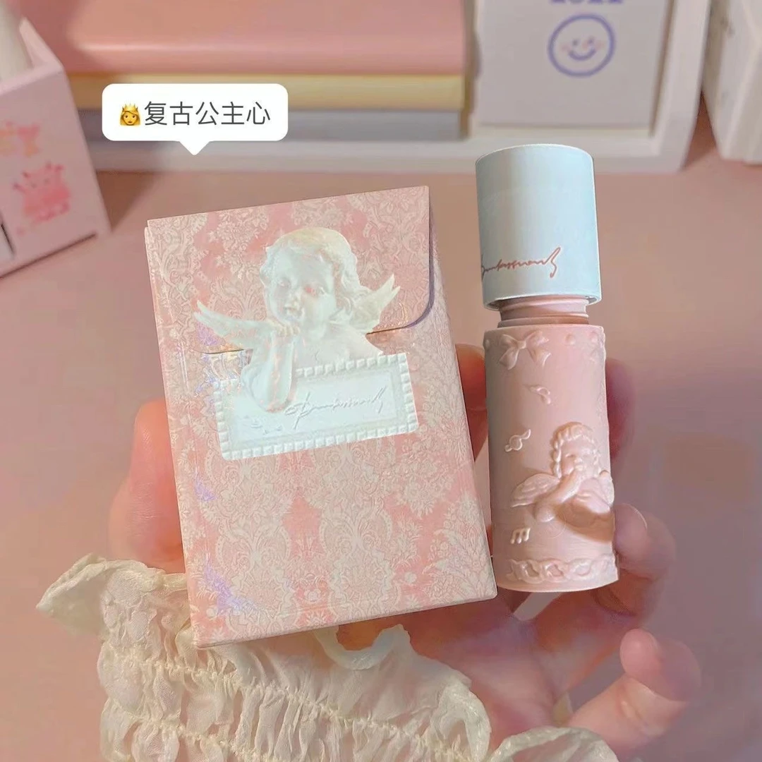 浮雕小奶管空气唇泥薄哑光丝绒显白不沾杯口红学生党素颜纯欲唇釉