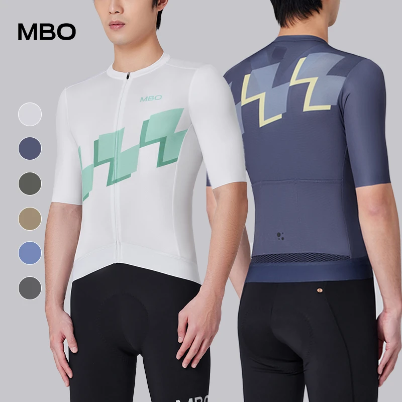 MBO 男子轻盈短袖骑行服春夏新款骑行简约印花上衣SC302