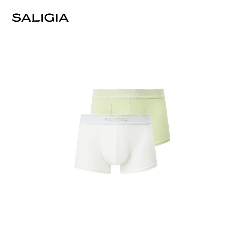 SALIGIA希腊经典系列律动纽纹100S超细长绒棉男士平角内裤