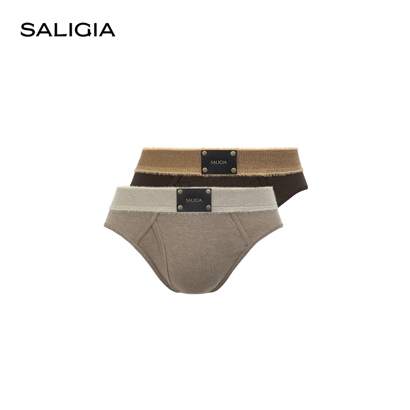 SALIGIA搏克系列莱赛尔绵羊毛混纺男士性感三角内裤