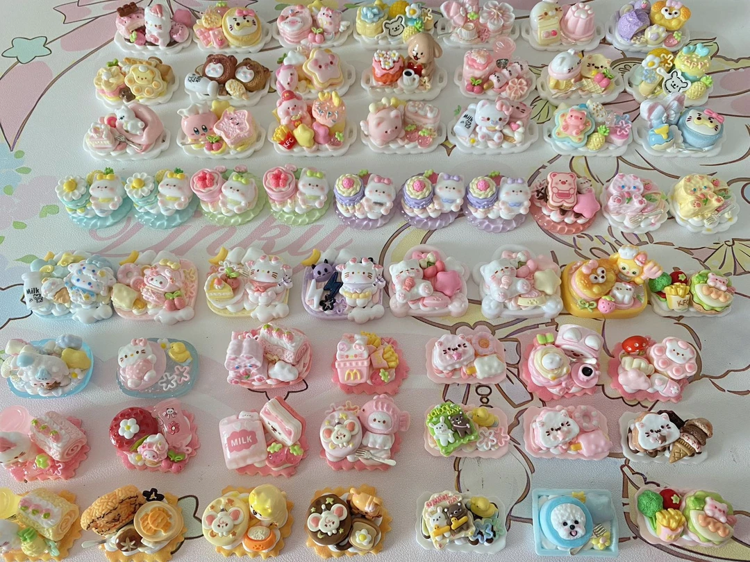 手工diy发夹，奶油胶饰品，冰箱贴，梳子