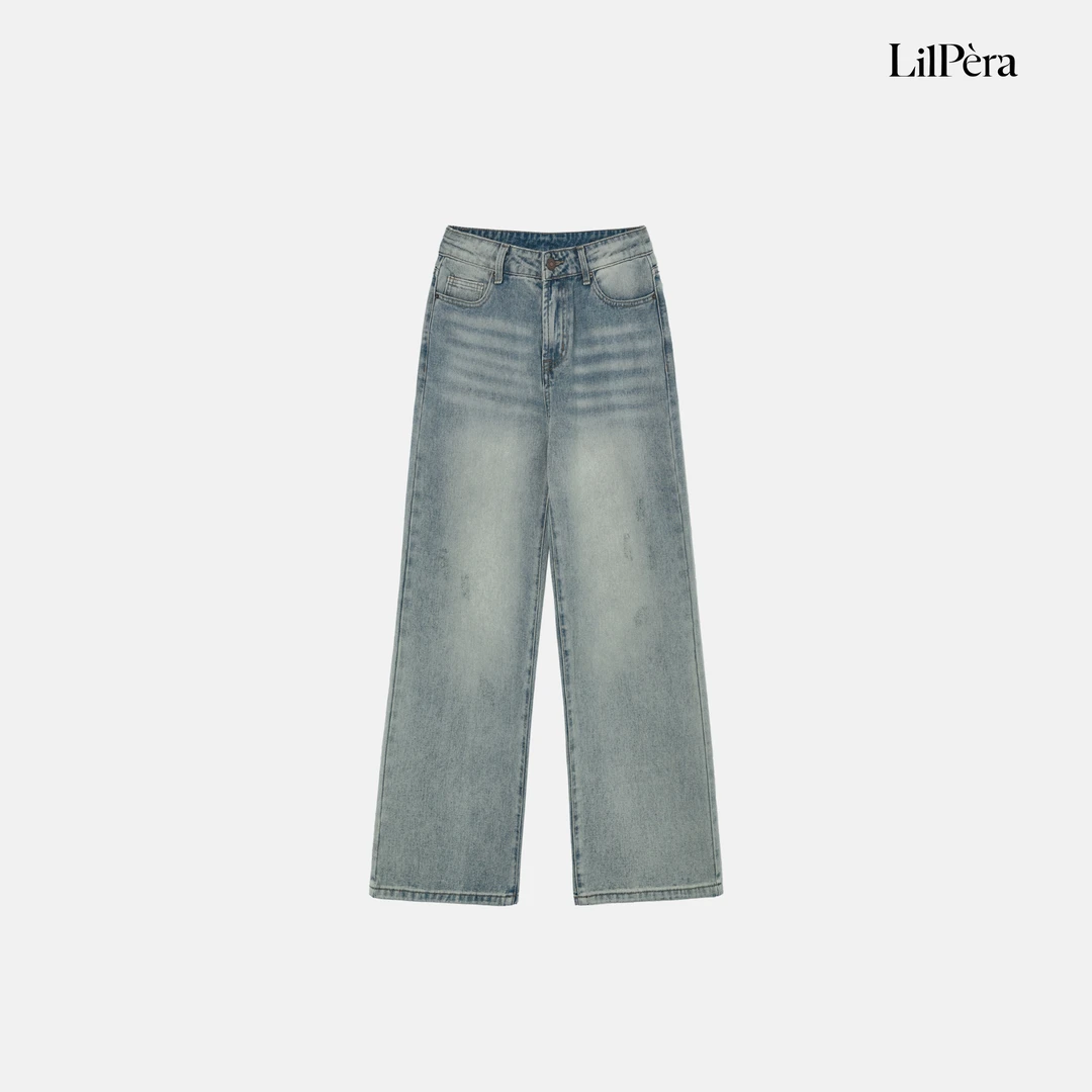 Lilpera【清仓福利】水洗牛仔裤休闲裤x361