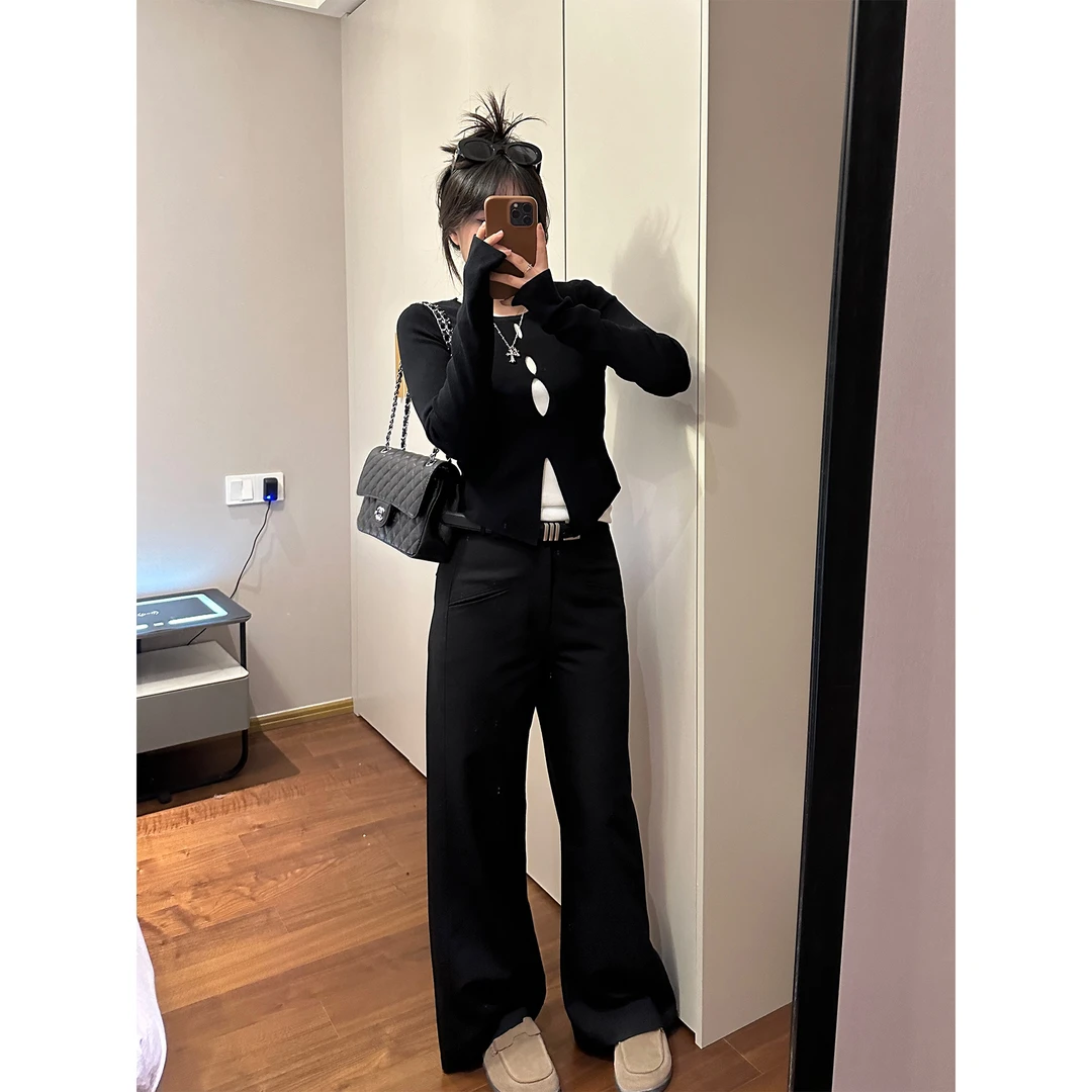 Lilpera【清仓福利】磨毛西装裤休闲裤X400