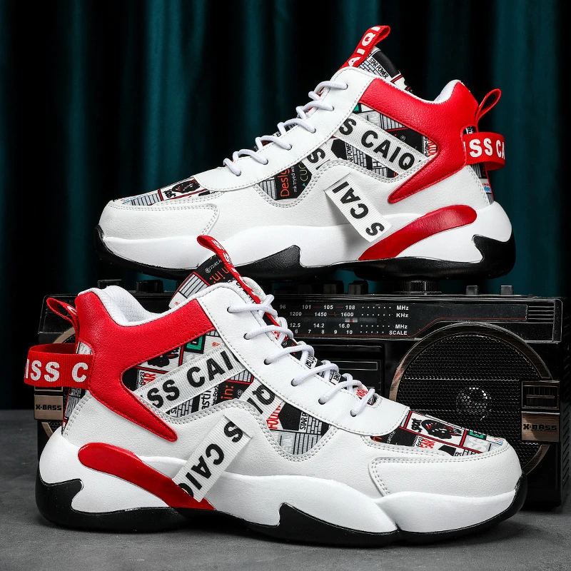 高帮篮球鞋男鞋2024秋冬新款情侣老爹鞋直代发学生运动鞋女休闲