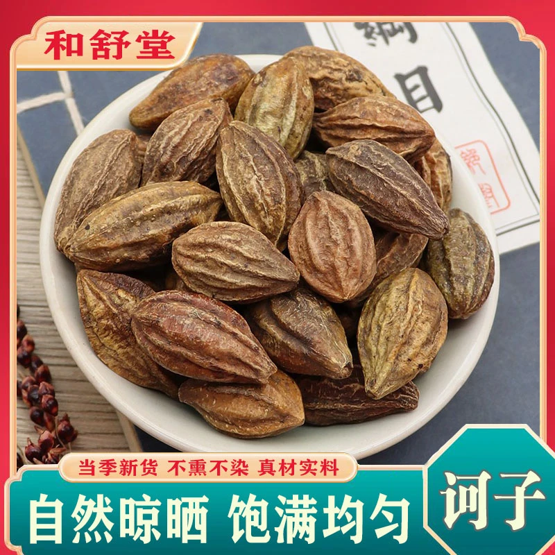 诃子100g诃黎勒中药材诃黎 随风子炒熟金诃子大金果 正品散装新货