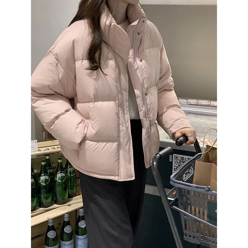 羽绒服羽绒服女冬短款2023年新款外套韩版羽绒服宽松羽绒服h