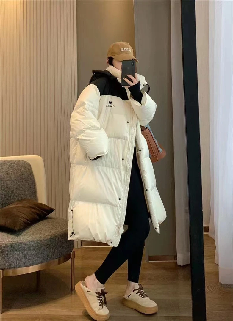 门店2999！时尚欧货，行走的鹅绒被过膝长款yjy