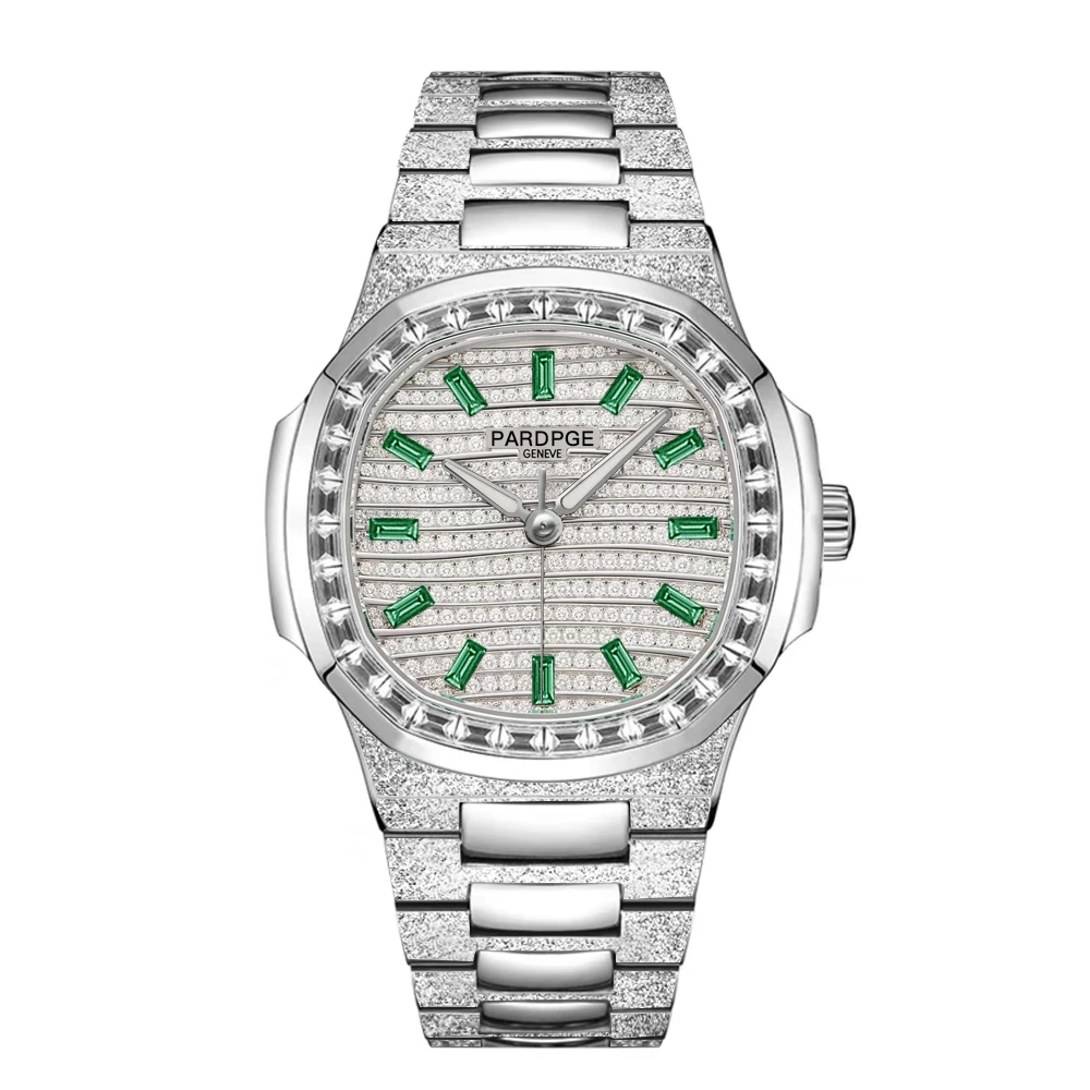 【Pardpge联名款】鹦鹉螺绿钻/全新未使用/男士机械腕表