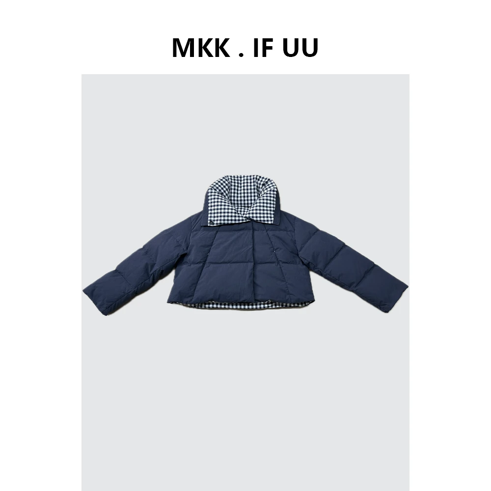 KEKE 推荐 酷酷的高领羽绒外套保暖秋冬撞色ins感