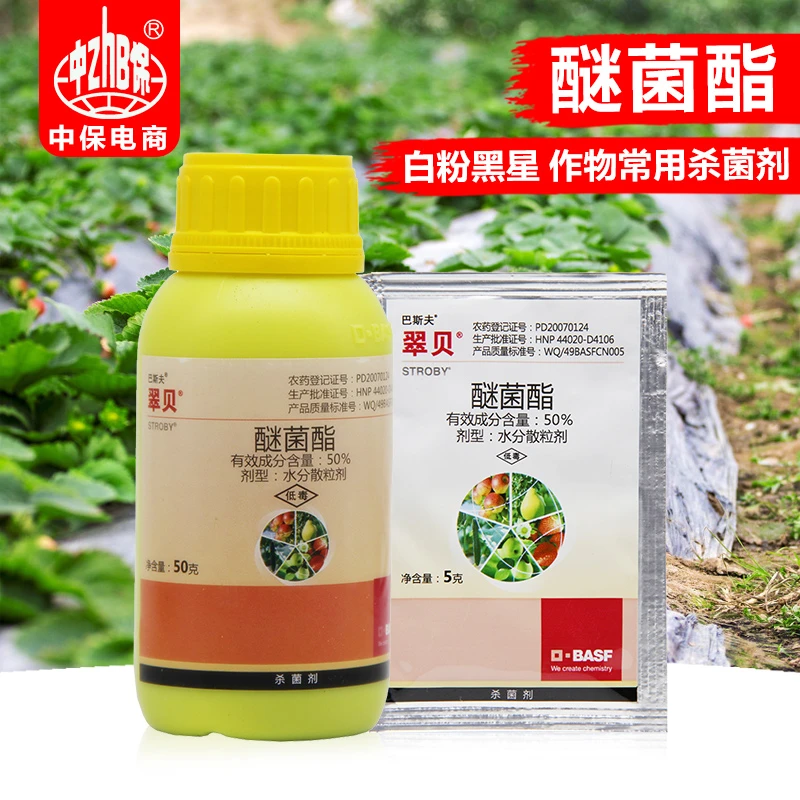 翠贝醚菌酯草莓黄瓜白粉病苹果树梨树黑星病杀菌剂5g50g