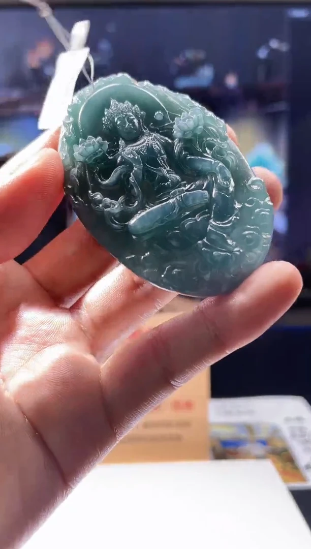 【闪购商品】定制翡翠未镶嵌64-毛货挂件需要抛光