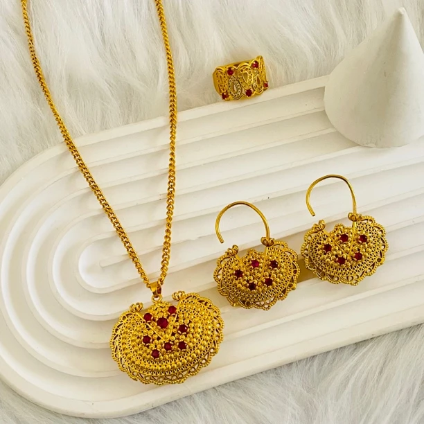 铜合金项链 如饰 zira款三件套套装