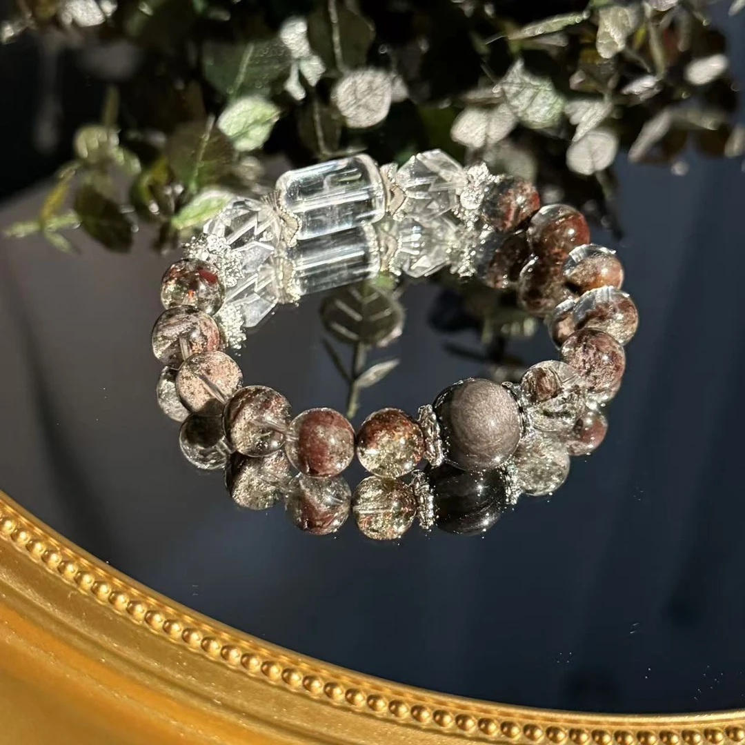 银曜石四季幽灵水晶手串手链 均有瑕颜色微差多样发一F71