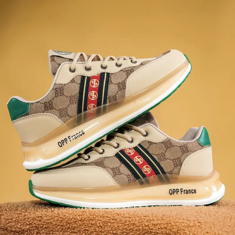 2025年夏季新款男士跑步运动鞋时尚潮流日常百搭网面鞋